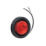Buyers 2 Inch Red Round Marker/Clearance Light Kit With 1 LED (PL-10 Connection, Includes Grommet And Plug)