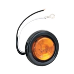 Buyers 2 Inch Amber Round Marker/Clearance Light Kit With 1 LED (PL-10 Connection, Includes Grommet And Plug)