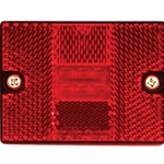 Buyers 2.875 Inch Red Rectangular Marker/Clearance Light With Reflex With 6 LED