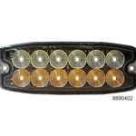 Buyers Dual Row Ultra Thin 5 Inch LED Strobe Light - Amber/Clear
