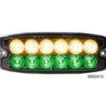 Buyers Dual Row Ultra Thin 5 Inch LED Strobe Light - Amber/Green