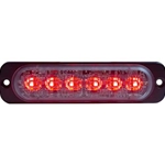 Buyers Dual Color Thin 4.5 Inch Wide LED Strobe Light - Amber/Red