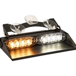 Buyers 8 In. Dashboard Light Bar With 8 LED's - Amber/Clear