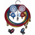 2-Way Manifold Gauge Set with 90 degree Snap and Seal Coupler