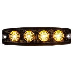 Buyers Ultra Thin 4.5 Inch LED Strobe Light - Amber