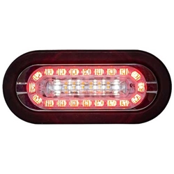 Buyers 6" LED Stop/Turn/Tail, Backup & Amber Strobe Light