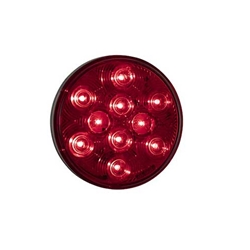 Buyers  4 Inch Red Round Stop/Turn/Tail Light With 10 LED