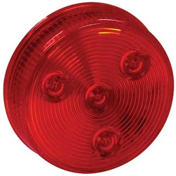 Buyers 2.5 Inch Red Round Marker/Clearance Light With 4 LED