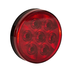 Buyers 4 Inch Red Round Stop/Turn/Tail Light With 7 LEDs