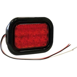 Buyers 5.33 Inch Rectangular Stop/Turn/Tail Light Kit With 15 LEDs