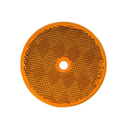 Buyers 3.1875 Inch Amber Round DOT Bolt-On Reflectors