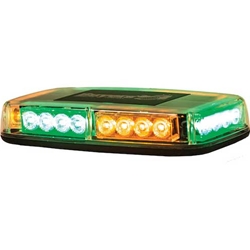 Buyers 11 Inch Rectangular Multi-Mount LED Mini Light Bar - Amber/Green
