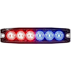 Buyers Ultra Thin 5 Inch LED Strobe Light - Red/Blue
