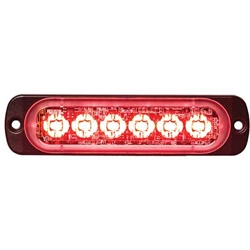Buyers Thin LED Strobe Light 4.5 Inch - Red