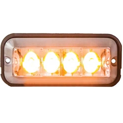 Buyers Raised 5 Inch LED Strobe Light - Amber