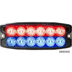 Buyers Dual Row Ultra Thin 5 Inch LED Strobe Light - Red/Blue