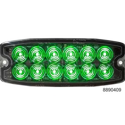Buyers Dual Row Ultra Thin 5 Inch LED Strobe Light - Green