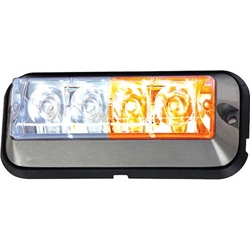Buyers Raised 5 Inch LED Strobe Light With 19 Flash Patterns - Amber/Clear