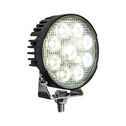 Buyers Ultra Bright 4.5 Inch Wide LED Flood Light With Strobe - Round Lens