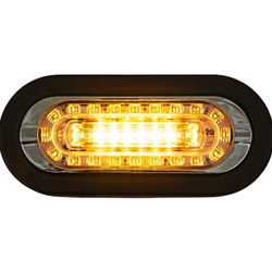 Buyers Combination 6 Inch LED Amber Marker Light With Amber Strobe Light