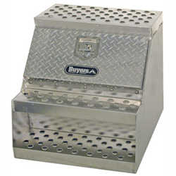 Aluminum Step Box, 24inH x 28inD x 24inW