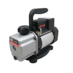Two Stage Vacuum Pump, 2 CFM, 1/5 HP, 15 Microns, 115 Volt, Lightweight, with Oil Sight Glass