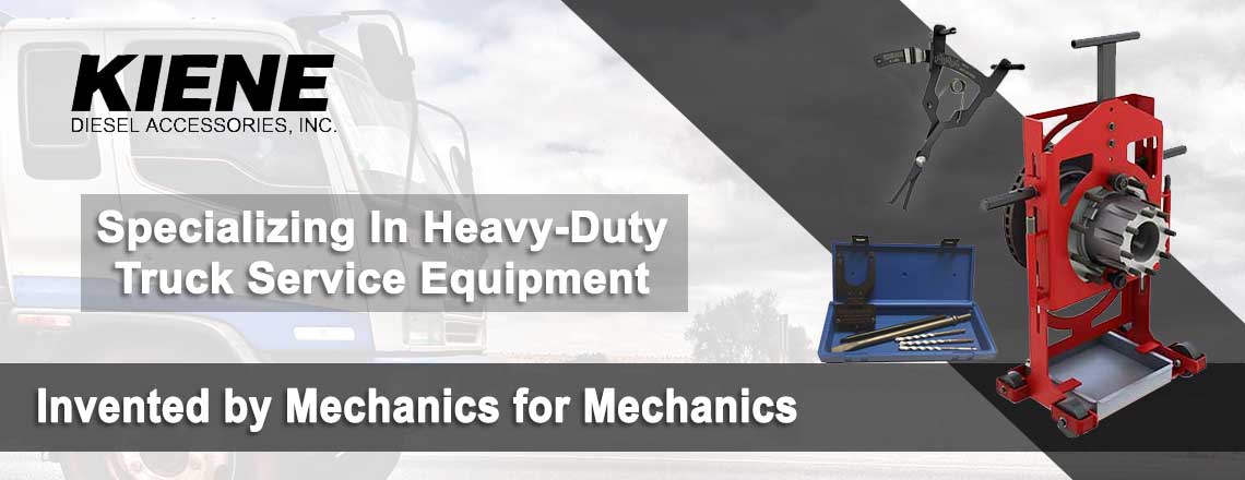 Kiene Diesel Accessories Specializing in Heavy-Duty Truck Service Equipment. Invented by Mechanics for Mechanics