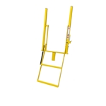 Close up view of Double Handle Wide 2 Step Solid Stake Rolson Ladder