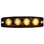 Buyers Ultra Thin 4.5 Inch LED Strobe Light - Amber