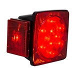 Buyers Driver Side 5 Inch Box-Style LED Stop/Turn/Tail Light For Trailers Under 80 Inches Wide (Includes License Light)