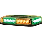 Buyers 11 Inch Rectangular Multi-Mount LED Mini Light Bar - Amber/Green