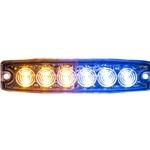 Buyers Ultra Thin 5 Inch LED Strobe Light - Amber/Blue