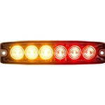 Buyers Ultra Thin 5 Inch LED Strobe Light - Amber/Red