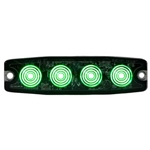 Buyers Ultra Thin 4.5 Inch LED Strobe Light - Green