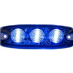 Buyers Ultra Thin 3.5 Inch LED Strobe Light - Blue