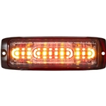 Buyers Ultra Thin Wide Angle 5 Inch LED Strobe Light - Amber/Red