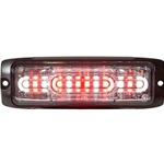 Buyers Ultra Thin Wide Angle 5 Inch LED Strobe Light - Clear/Red