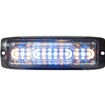 Buyers Ultra Thin Wide Angle 5 Inch LED Strobe Light - Amber/Blue