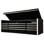 Extreme Tools 72" 12-Drawer Top Chest, Black