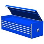 Extreme Tools 72" 12-Drawer Top Chest, Blue