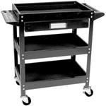 3 Shelf Utility Cart w/Drawer
