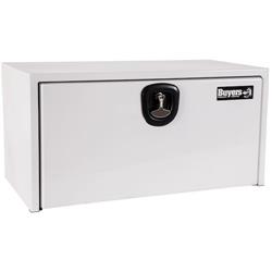 White Steel Toolbox with 3 Point Latch 24" x 24" x 36"