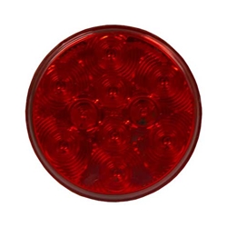 Buyers  4 Inch Red Round Stop/Turn/Tail Light With 10 LED With AMP-Style Connection