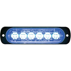 Buyers Thin LED Strobe Light 4.5 Inch - Blue