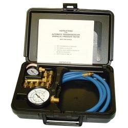 Automatic Transmission And Engine Oil Pressure Tester With Two Gages In Molded Plastic Storage Case